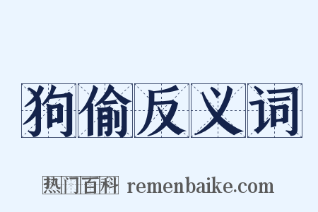 狗偷反义词是什么意思的图片